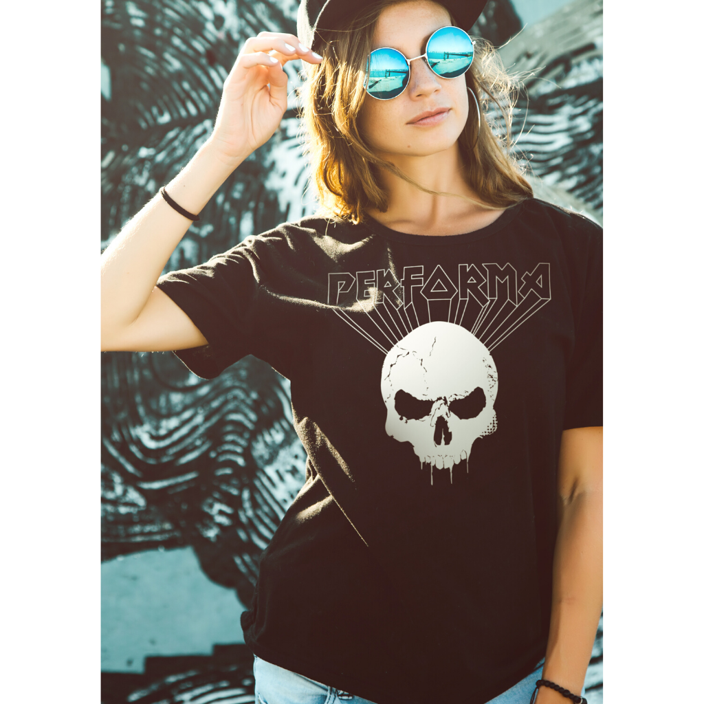 Performa Apparel, Women's T-Shirt, SkullCrusher (Made to Order)