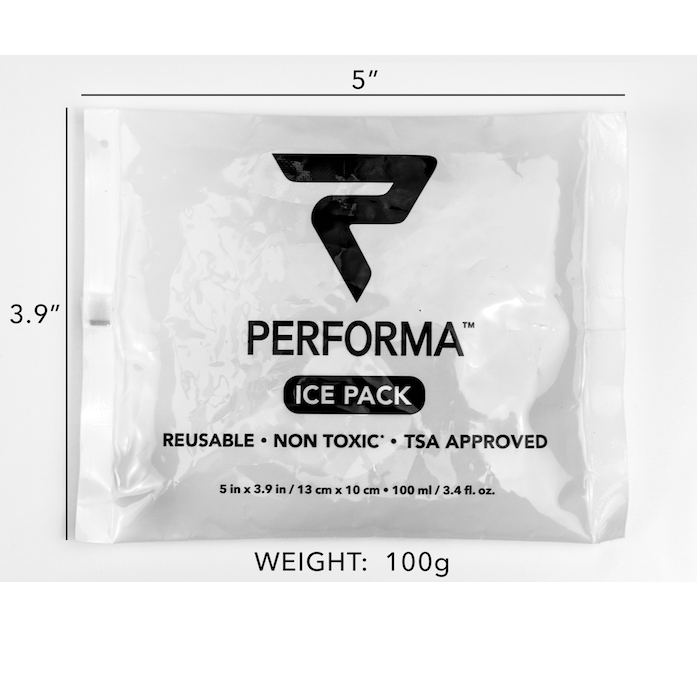 PERFORMA Freezable Gel Ice Pack, 3.4oz / 100ml (TSA Approved)